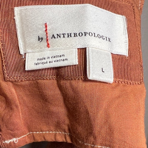 NWT ANTHROPOLOGIE | Seamed Corset Women’s Mango Red Orange - Picture 10 of 13